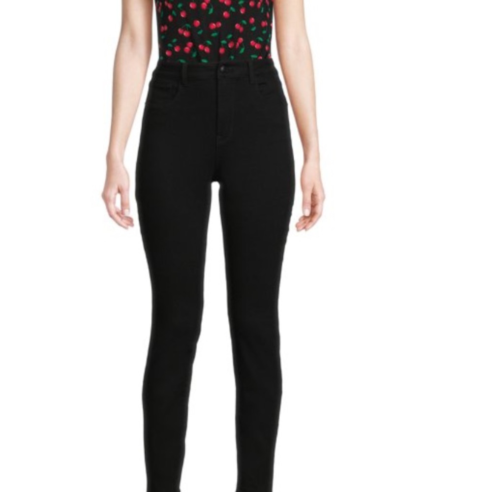 No Boundaries High Rise Skinny Jeans Black Size 19 - Picture 2 of 6